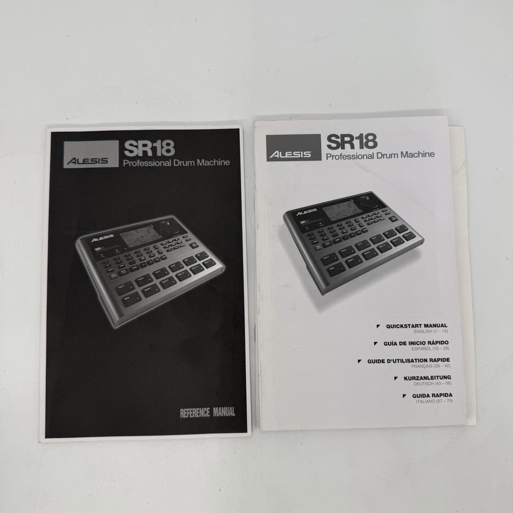 Alesis SR-18 Drum Machine High Definition Studio Production Tested Working