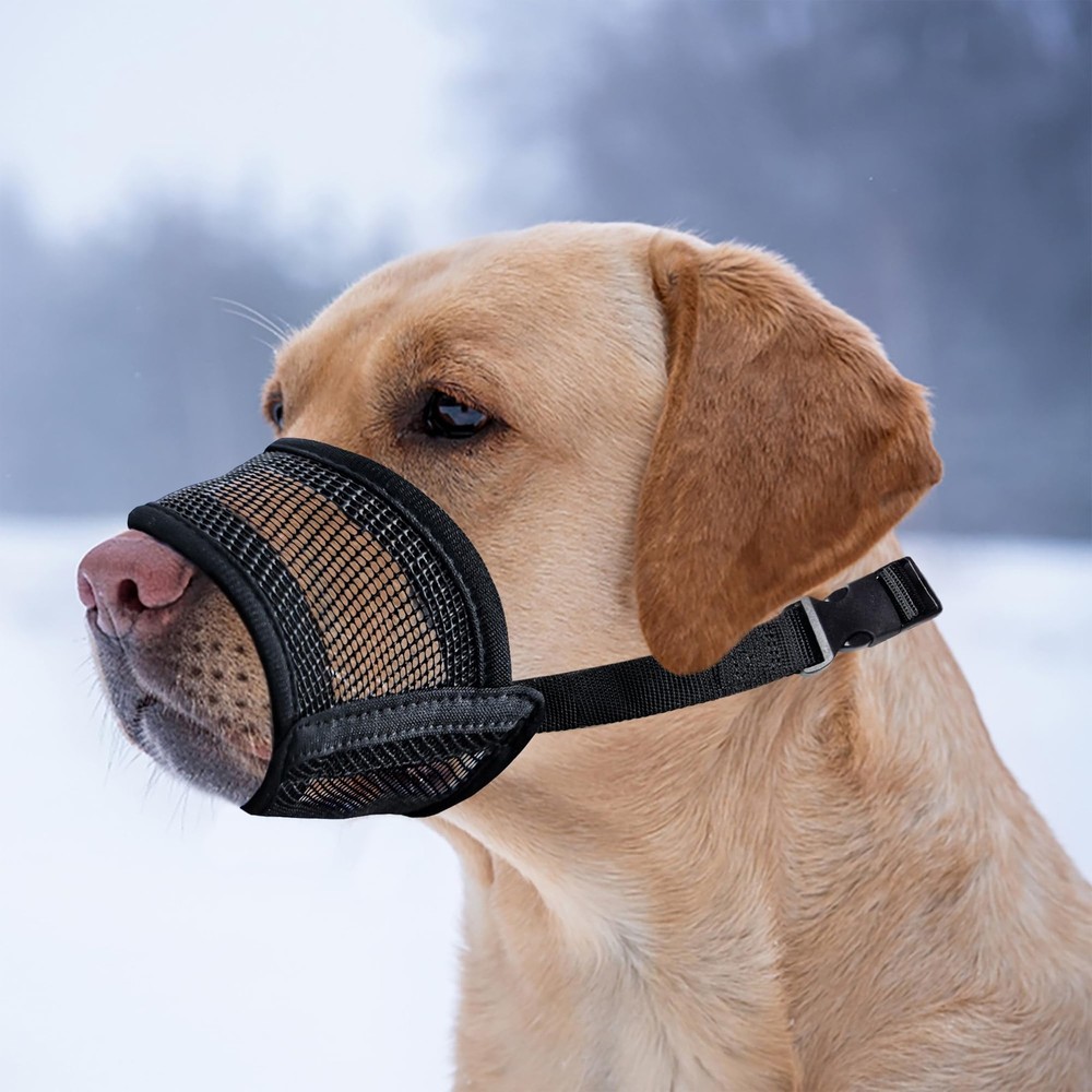 Extra Large Dog Muzzle Air Mesh Big Dog Muzzle | Suitable for Small, Medium ...