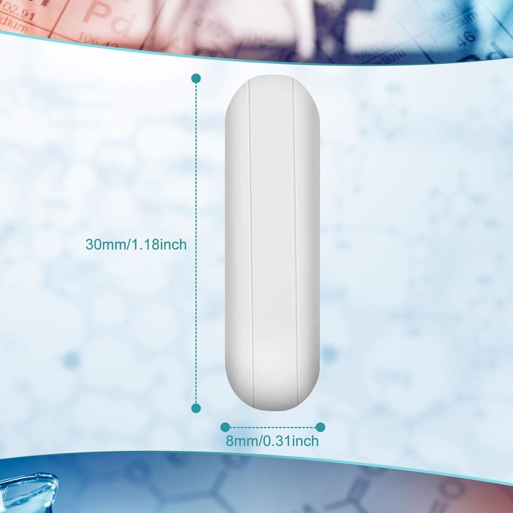 30mm PTFE Laboratory Magnetic Stirrer Bar 8 Pieces