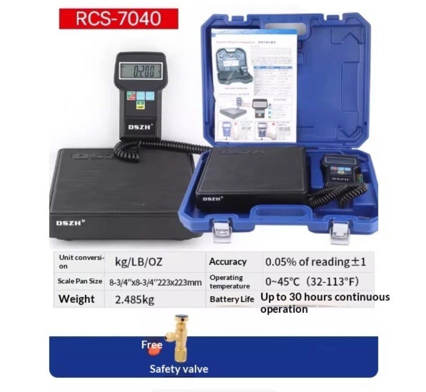 RCS-7040 Wireless Electronic Scale for Precise Refrigerant Charging