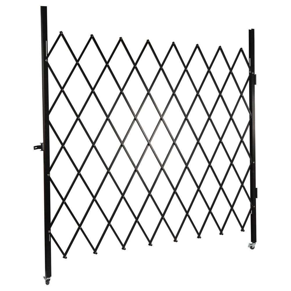 360° Rolling Barricade Gate Folding Security Gate Expanding Security Door 2.2*2m