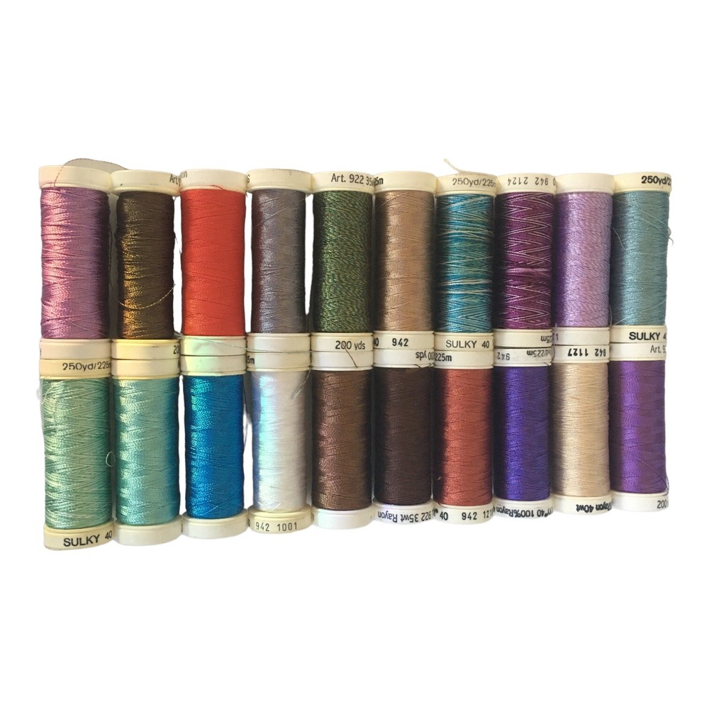 20 spools sulky 30 embroidery thread Germany assorted colors