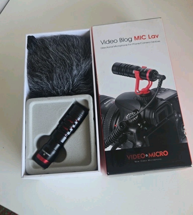 Video VLOG MIC Lav Micro Directional Microphone for Phone/Camera Devices