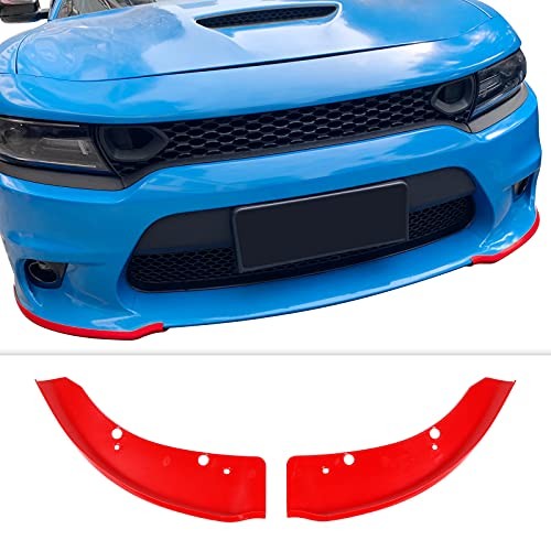 Front Bumper Lip Splitter Protector Front Shovel for 2015-2021 Dodge red
