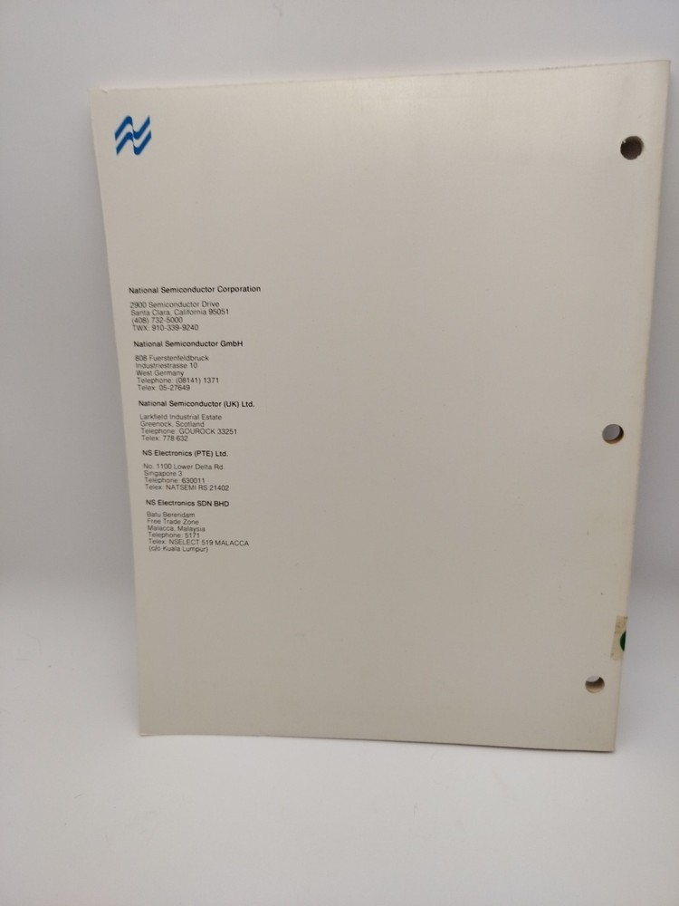 National Semiconductor PACE Microprocessor Manuals Lot 3 TTL Design 1976-77 VTG