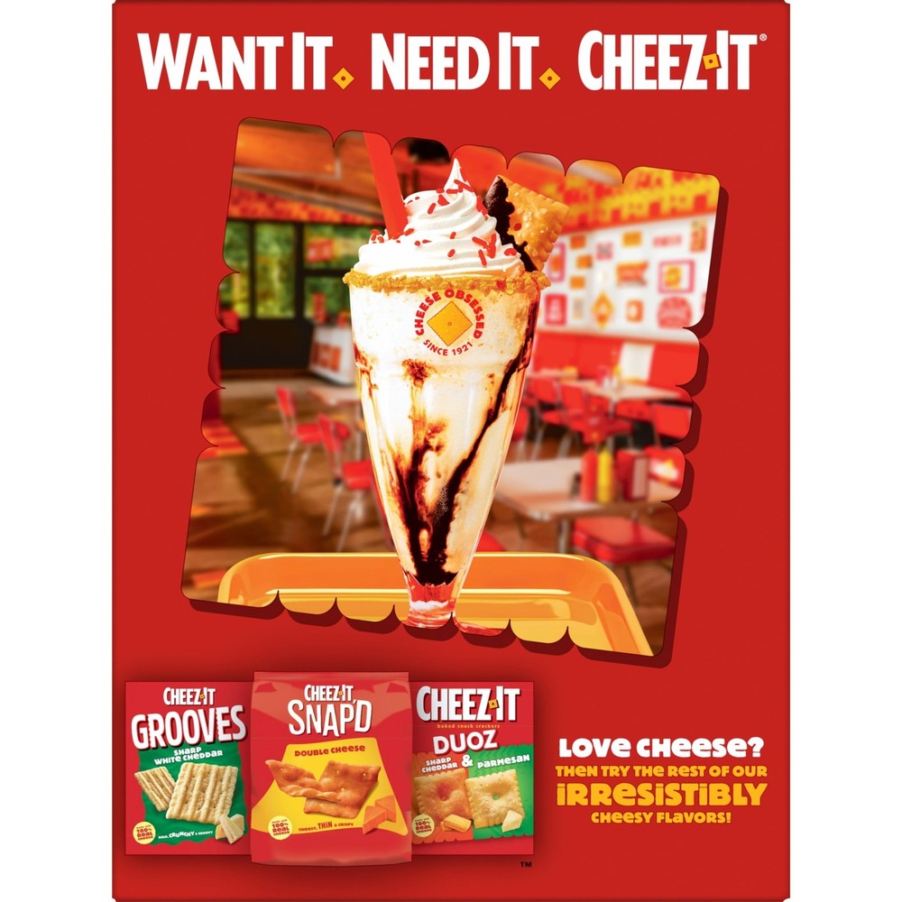 White Cheddar Cheese Crackers Baked Snack Crackers 21 oz