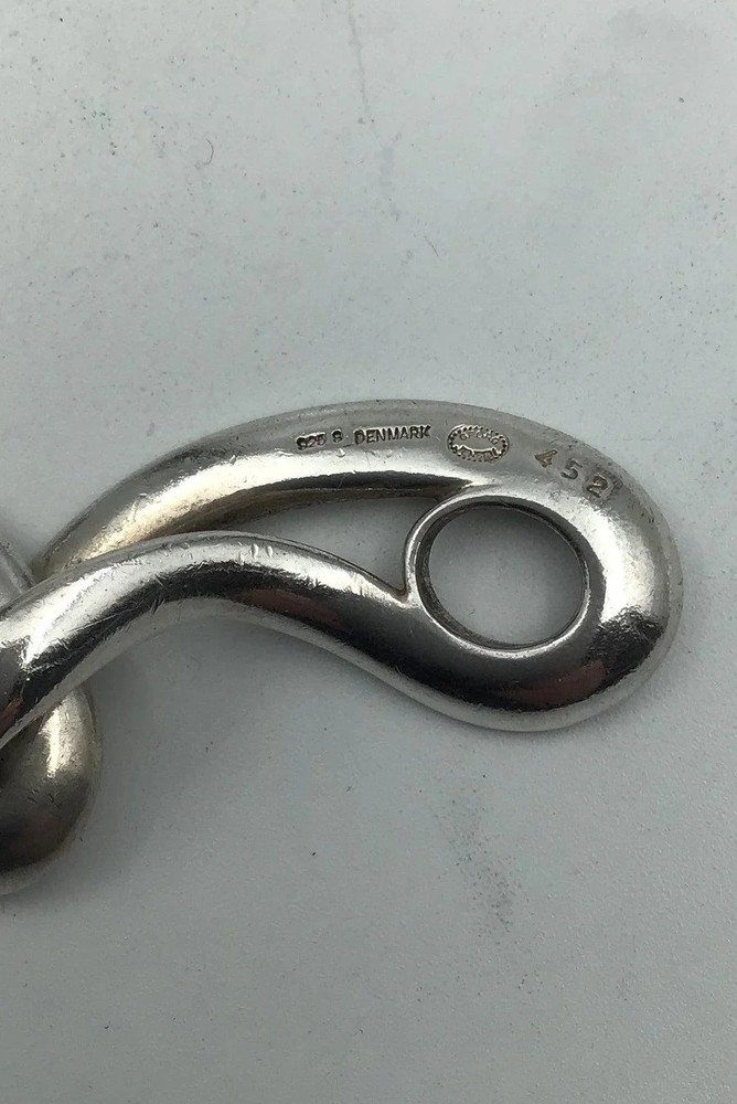 Georg Jensen Sterling Silver Bangle No 452 Infinity