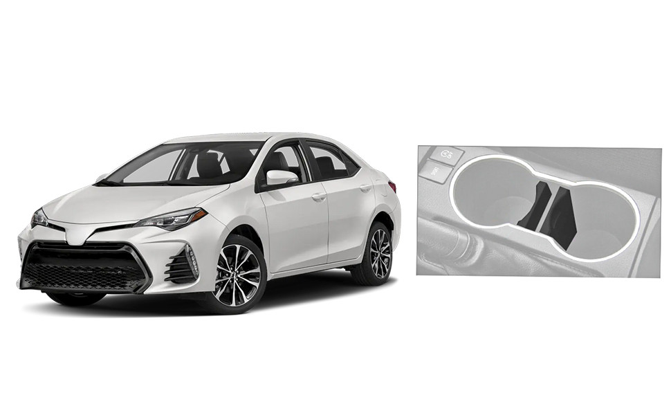 Center Console Cup Holder Insert Divider Separator for Toyota Corolla 2014-2019