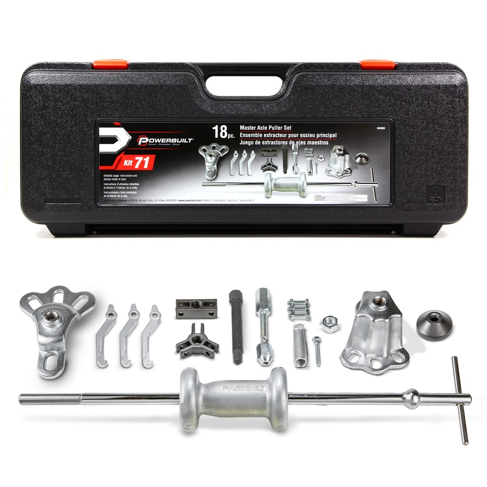 Powerbuilt 18PC MASTER AXLE PULLER SET- KIT71 - 940369