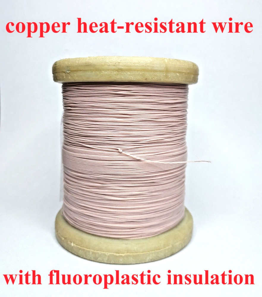 MGTF 0.03mm Copper Fluoroplastic Insulation Heat Resistant Wire 20m / 65,5ft