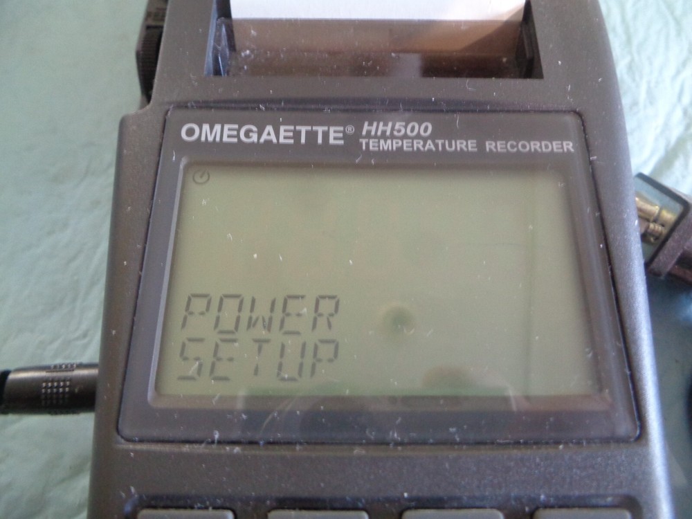 Omegaette HH500 Temperature Recorder In Case, Works