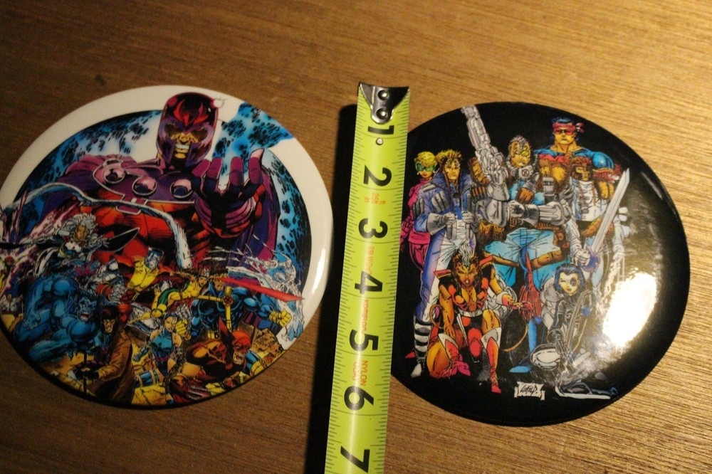 X-Men & X-Force 6 inch Buttons/Pins, Pristine