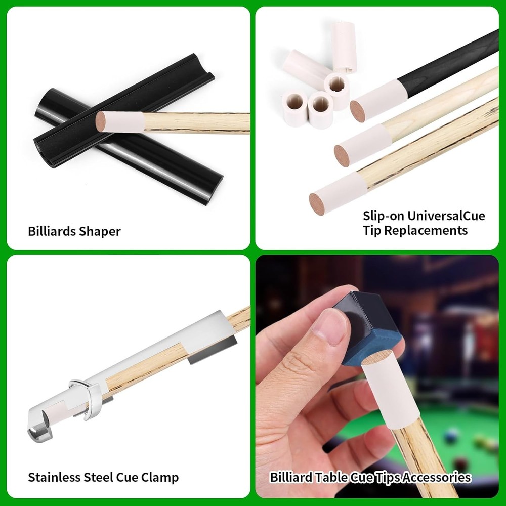 Billiard Cue Repair Essentials: 39-Piece Kit for Quick Fixes and Maintenance