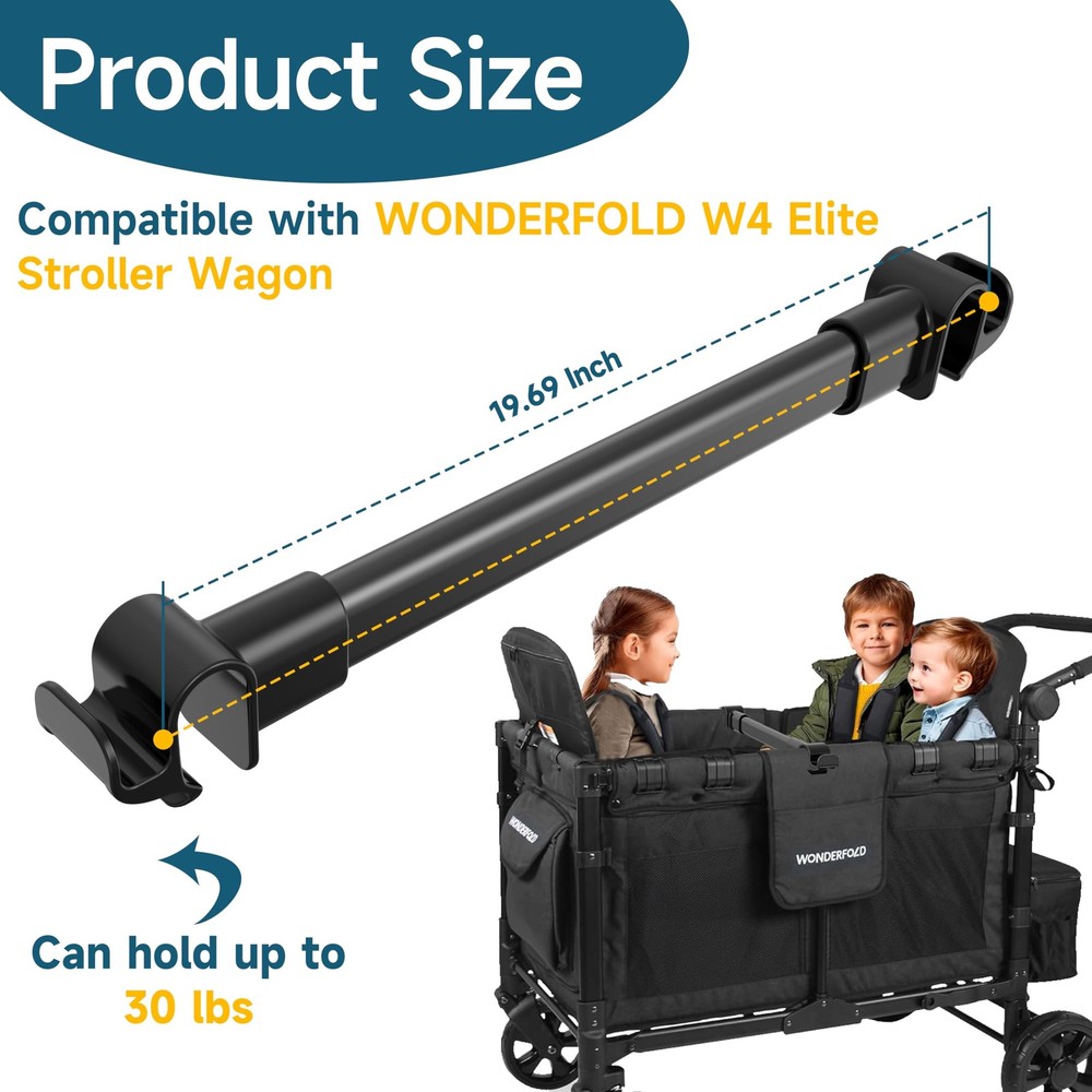 Forward-Facing Seating Stroller Wagon Support Bar For Wonderfold W4 Elite/Luxe