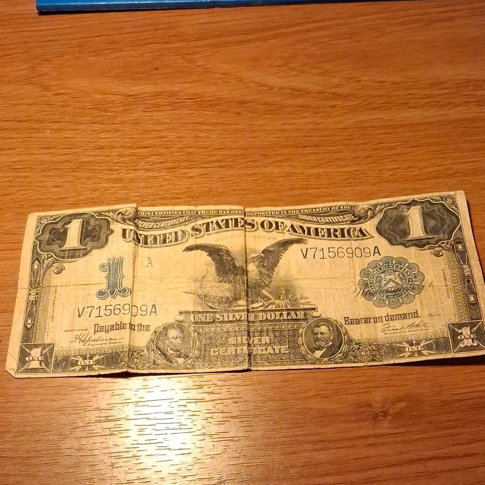 1899 $1 Silver Certificate Large Size Eagle Banknote Circulated