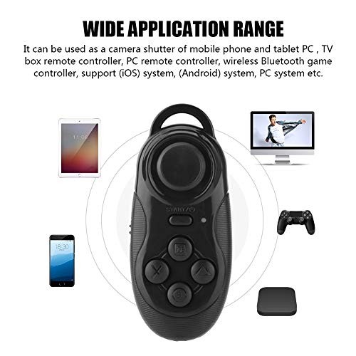 Mini VR Remote Controller - Bluetooth Gamepad with Selfie Timer, Joystick for