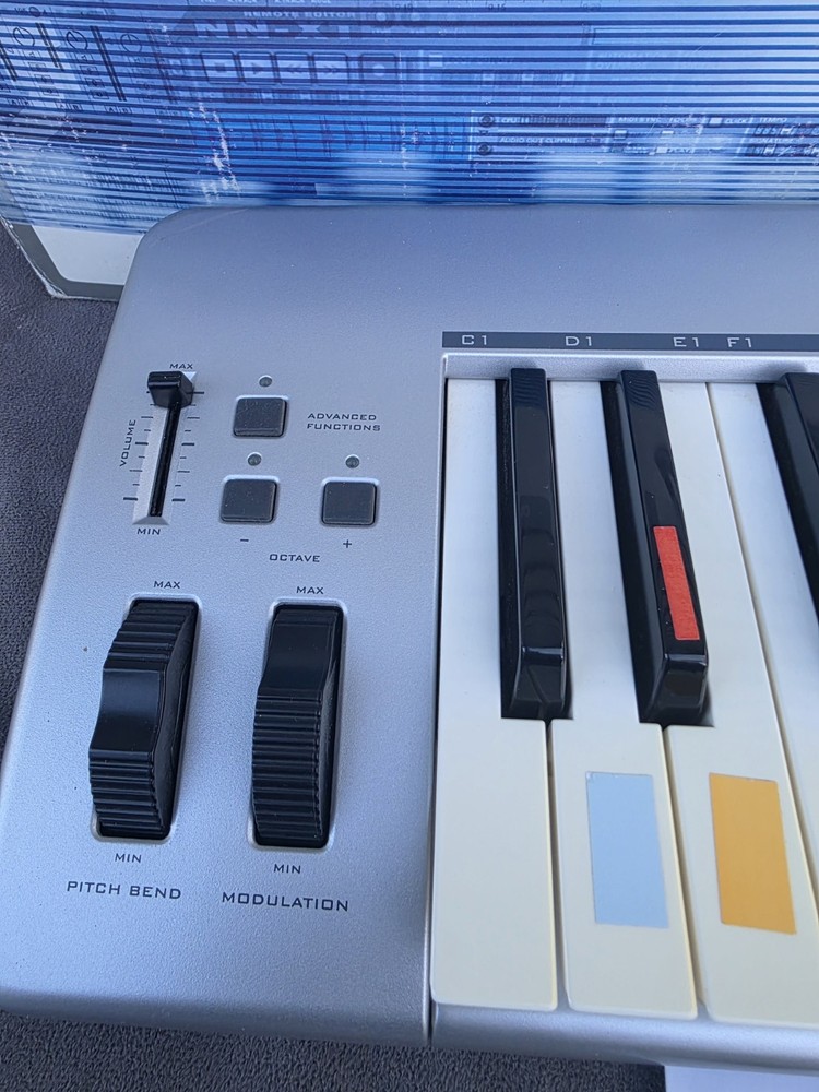 M Audio Key station 49e USB MIDI Keyboard Controller W/ Manual & Cables