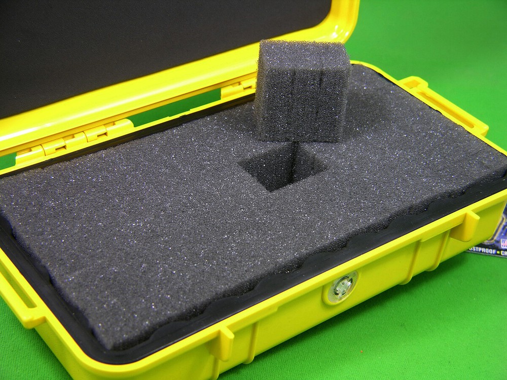 Pelican 1060 Solid Yellow Micro Case includes PNP Foam + Free engraved nameplate