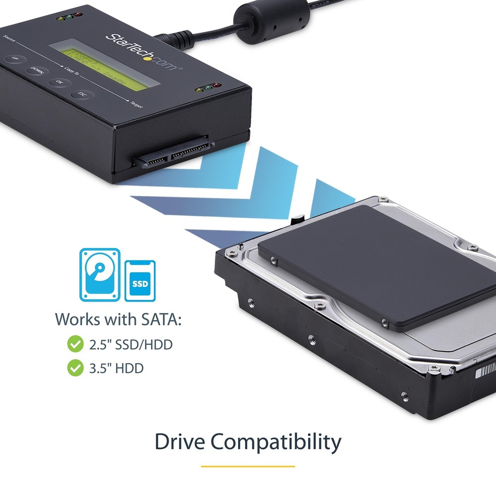 StarTech 2.5/3.5? SATA Hard Drive Duplicator w/ Multi HDD/SSD Image Backup