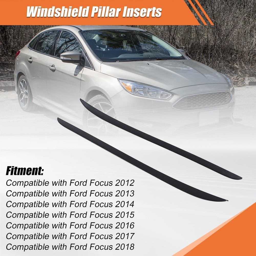 Windshield Pillar Molding Driver & Passenger Side with Ford Focus 2012-2018#C...