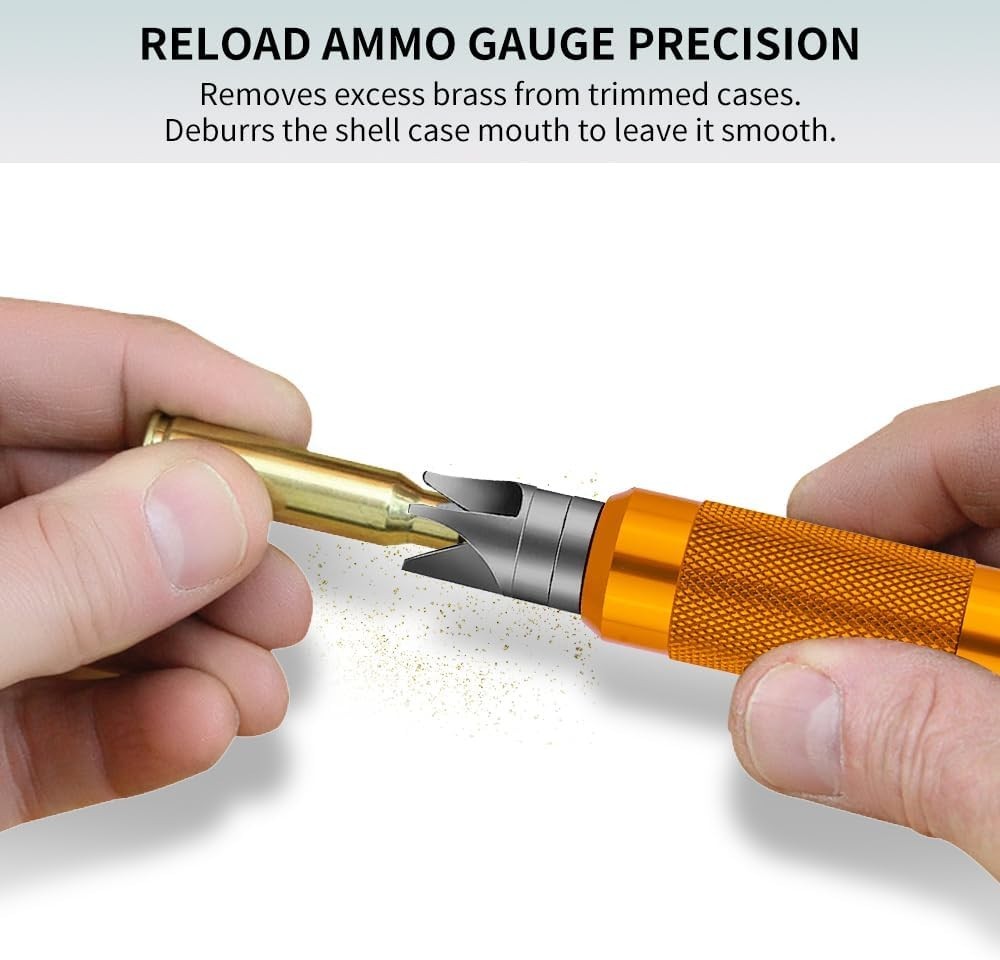 Case Prep Multi Tool Reloading Chamfer Deburring Reamer Cleaner for .17-.45 Cal