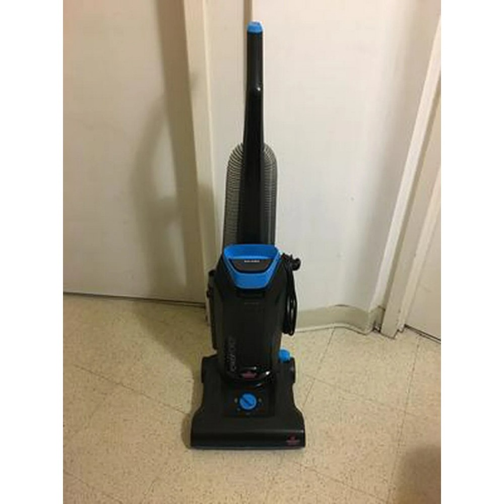 BISSELL Bagged Upright Vacuum — Powerful Suction (Black/Blue)