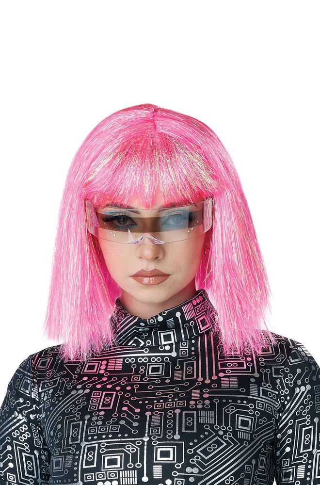 Shimmering Pink Cosplay Bob Wig