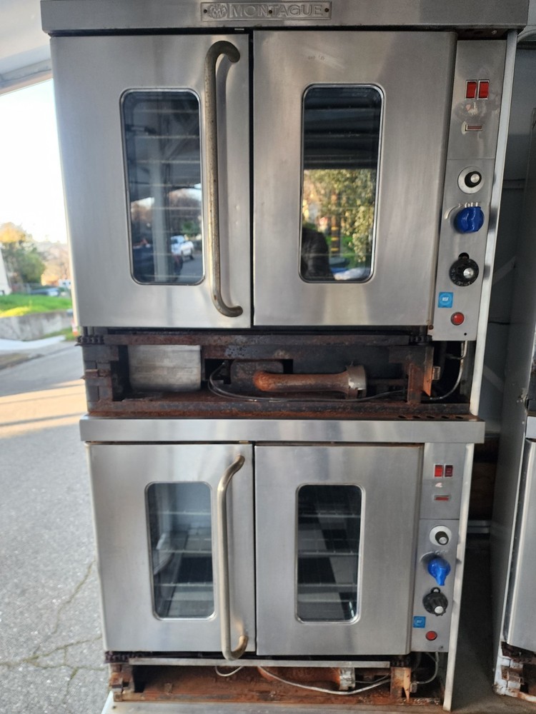 Double Stack Propane Convection Ovens Montague A-115(2) 115X Bakery Depth NSF