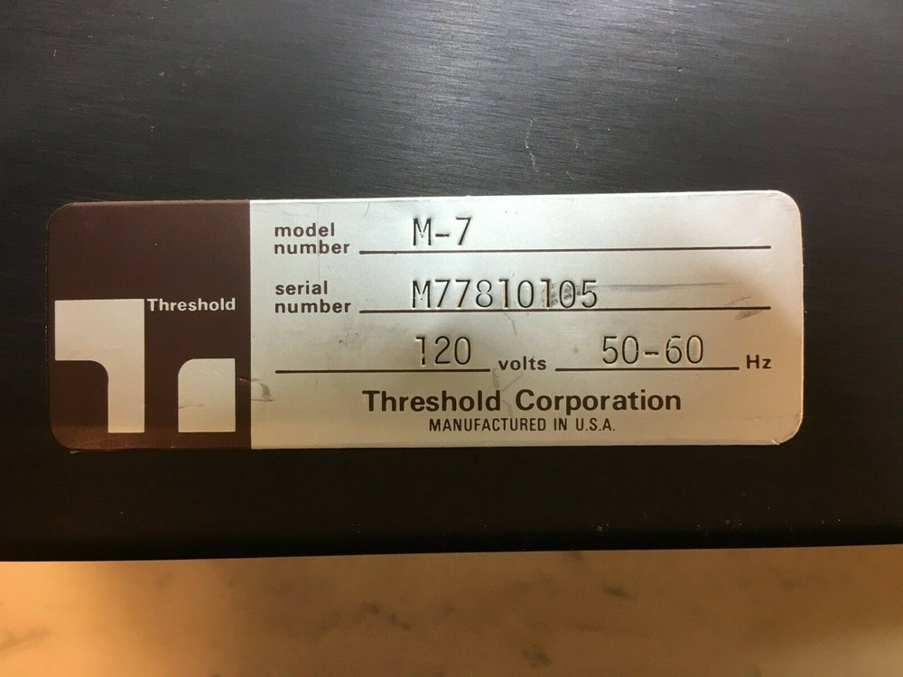 Threshold M7 power supply, rebuilt