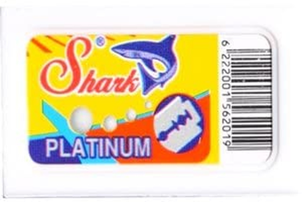 100 Shark Platinum Double Edge Razor Blades