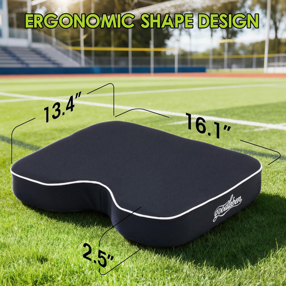 Stadium Cushion with Dual-Layer Foam (30D Support + 40D Memory), High Elasticity