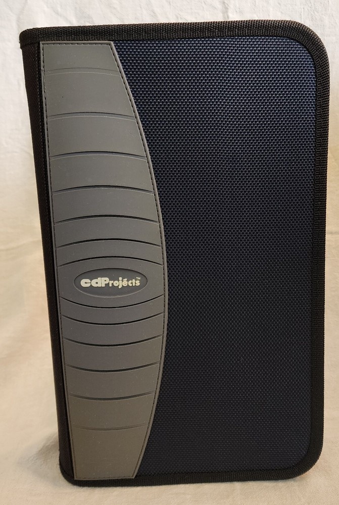 CD Projects Zippered Nylon Soft CD DVD Case - Model CCRM 264 - Holds 52 CDs DVDs