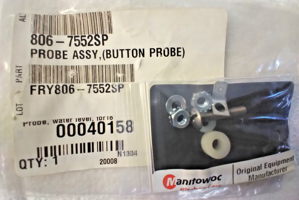 Frymaster 8067552SP,  Sensor/Probe Assembly, Water Level Probe (BTTN)