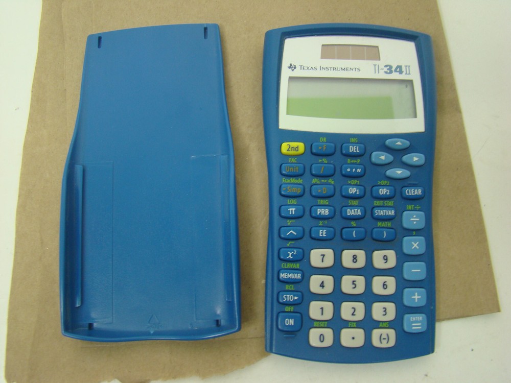 TEXAS INSTRUMENTS TI-34 II SCIENTIFIC CALCULATOR TESTED WORKS!