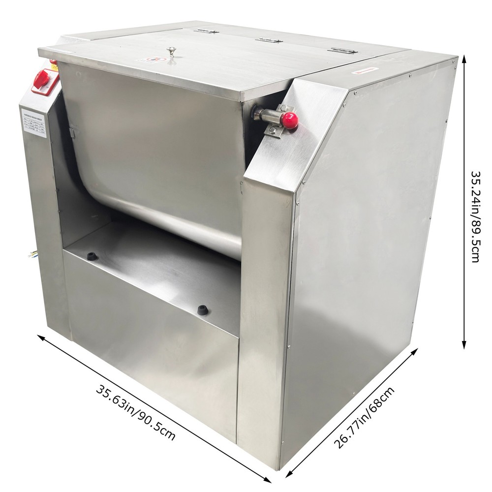 Tilable 50kg Dough Kneading Machine Commercial Dough Mixer Dough Rolling Machine