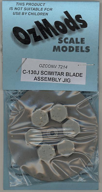 OzMods Models 1/72 LOCKHEED C-130J HERCULES 6-BLADE SCIMITAR PROPELLER JIG