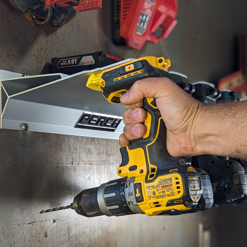 PERCH Tool Holder Organization for DeWalt 20v/60v Tools (3pc) | Made in USA |