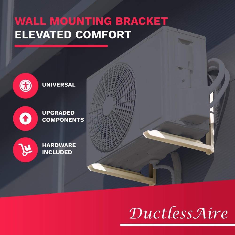 Outdoor Wall Bracket - Mini Split Mounting Bracket - Ductless Air Conditioner...