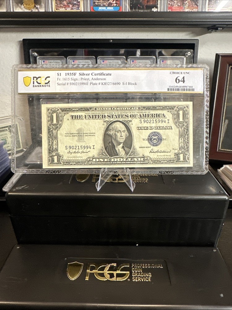 Fr.1615 1935F $1 Silver Certificate, PCGS 64 CHOICE UNC