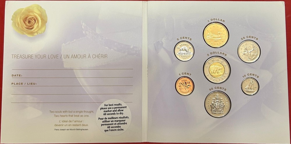 2005 Canada Wedding Set