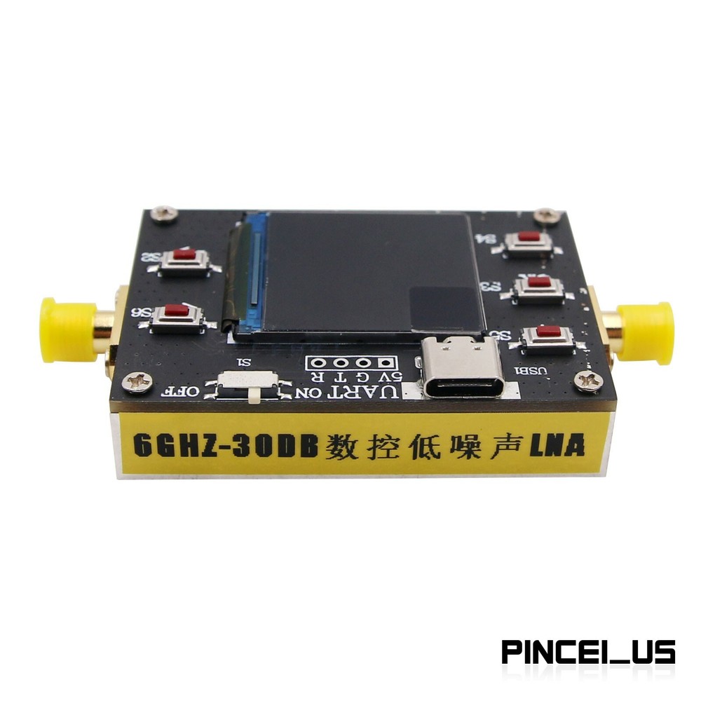 20MHz-6GHz Programmable Gain Amplifier Low Noise 31.75DB Dynamic Range w/ Shell