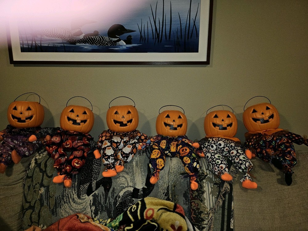 PUMPKIN MAN CANDY HOLDER HALLOWEEN