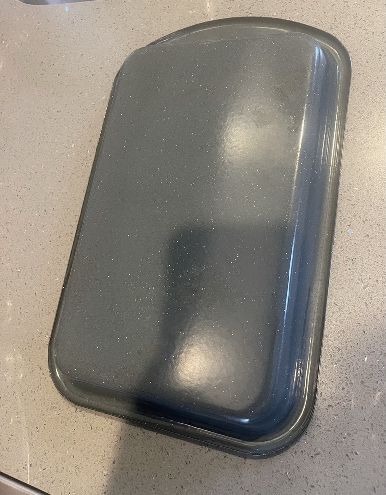 Enameled Roasting Pan With Drip Tray ( 2 Piece )