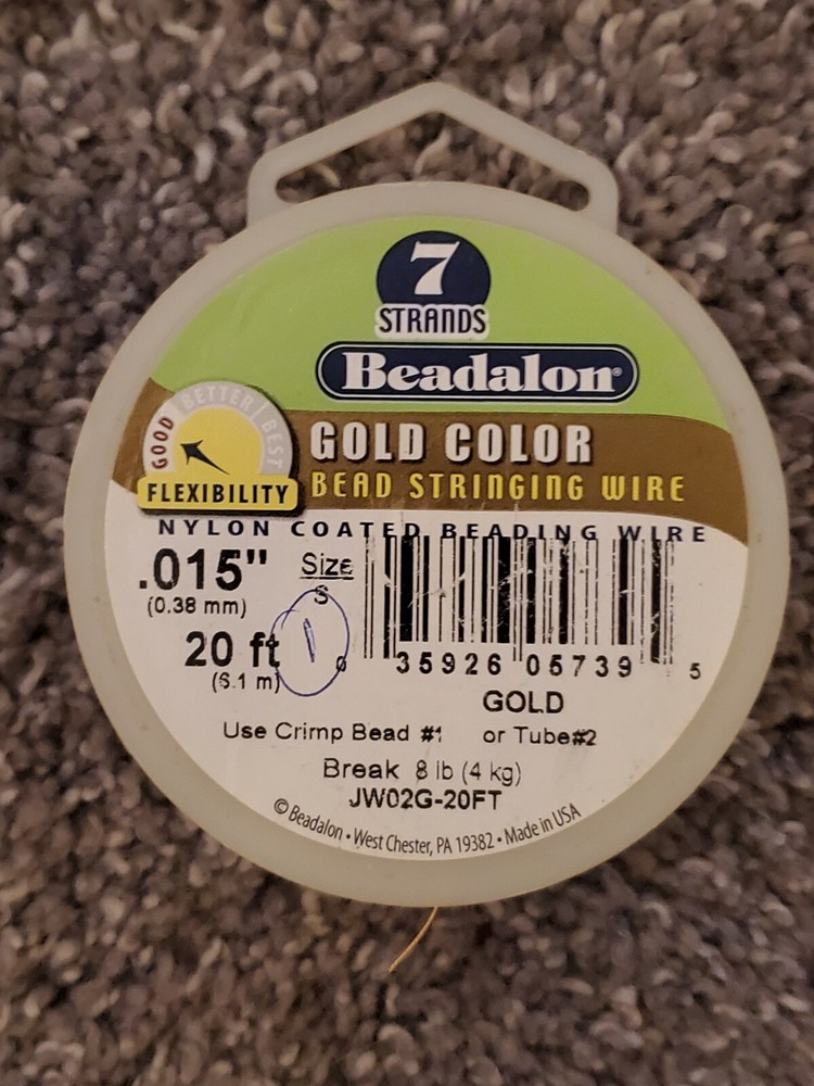 Beadalon 7 STRAND Bead, Gem Stringing Flex Wire (Various Colors + Sizes)