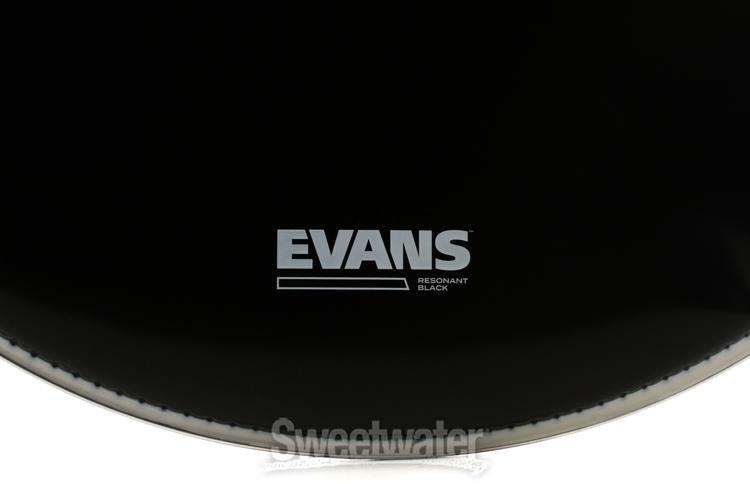 Evans Resonant Black Bass Drumhead - 22"