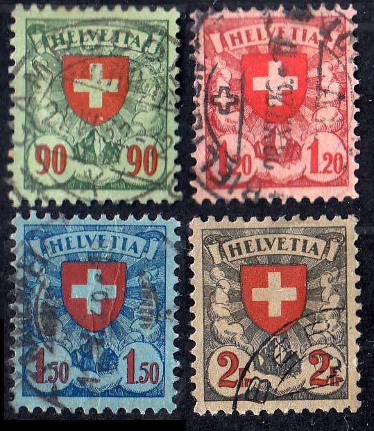 Switzerland Scott 200-203 Used.