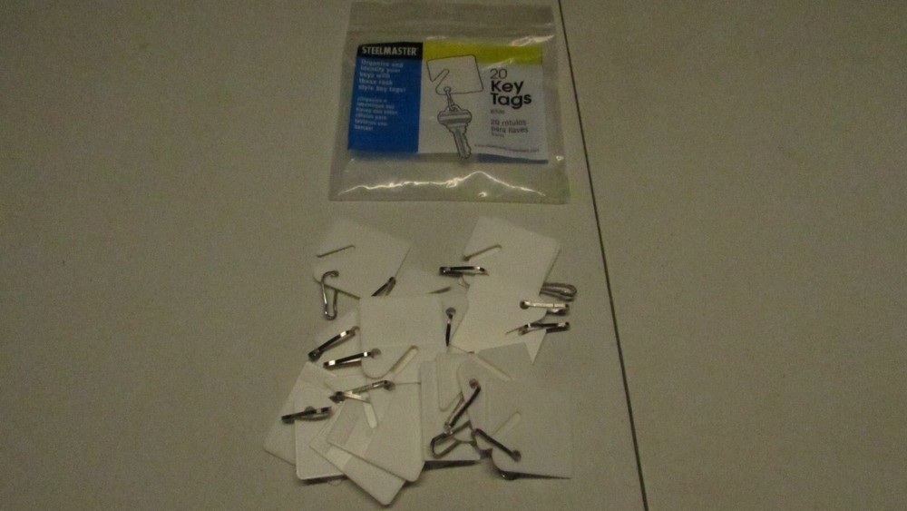 Steelmaster key tags  Qty 20