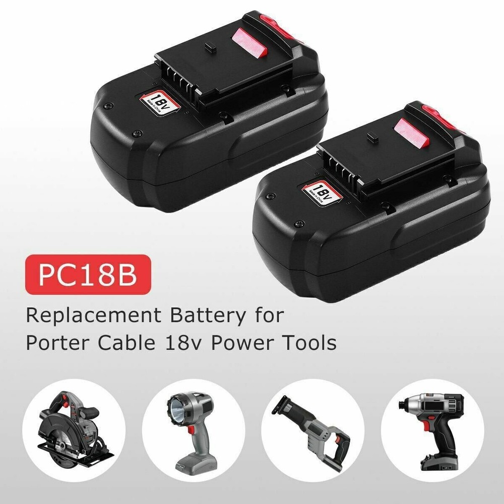 FOR Porter Cable PC18B 18 Volt 4800mAh NICD Replacement Battery Cordless Tools