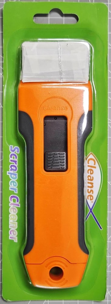 Razor Blade Scraper Tool with 15pcs Extra Blades, 16 Piece Set, Orange