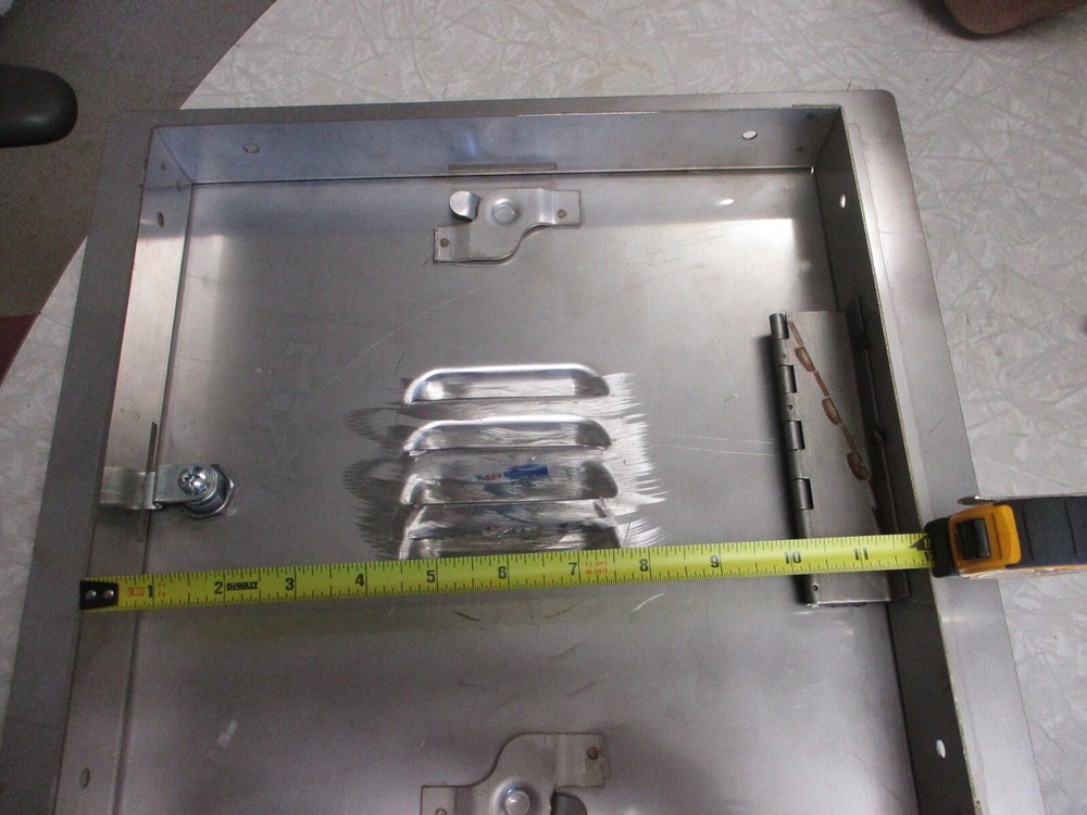 (3) WB DOORS GP-LV-103 12" x 12" Access Door Panel Stainless *Missing Key* USED